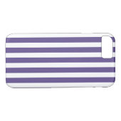 Coques Case-Mate iPhone Bandes de bonbons ultra violettes et blanches (Dos (Horizontal))