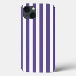 Case-Mate iPhone Case Bandes de bonbons ultra violettes et blanches Coqu