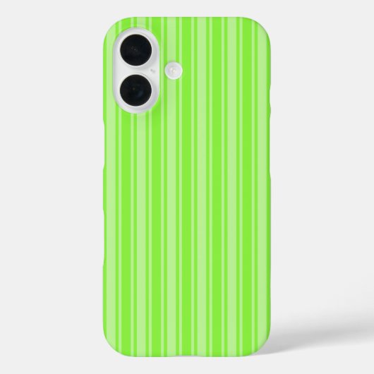 Coques Case-Mate iPhone Bandes de bonbons vert citron (Verso)