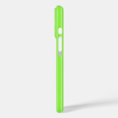 Coques Case-Mate iPhone Bandes de bonbons vert citron (Verso / Gauche)
