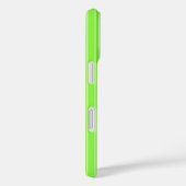 Coques Case-Mate iPhone Bandes de bonbons vert citron (Verso / Droite)