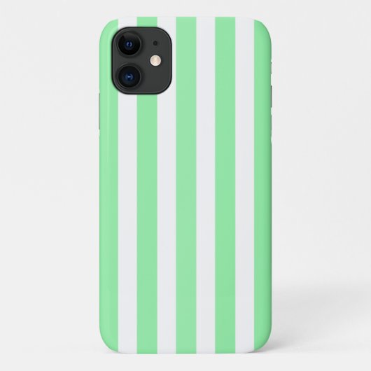 Coques Case-Mate iPhone Bandes de bonbons vert clair (Dos)