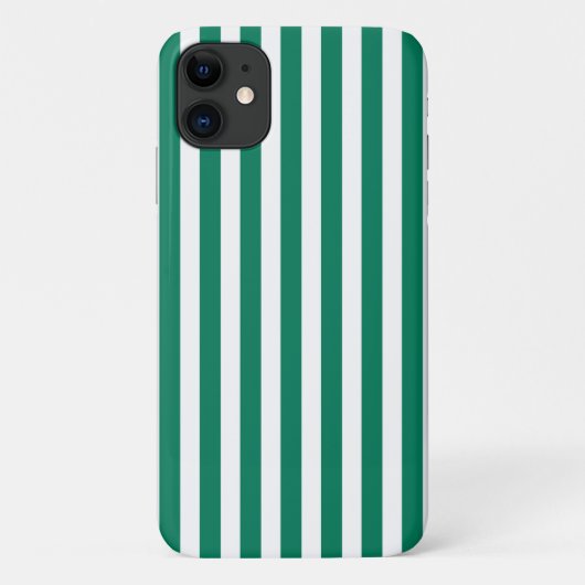 Coques Case-Mate iPhone Bandes de bonbons vert et blanc (Dos)