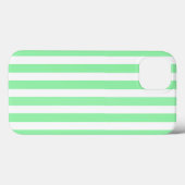 Coques Case-Mate iPhone Bandes de bonbons vert et blanc Coque-Mate iPhone  (Verso (horizontal))