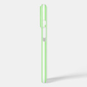 Coques Case-Mate iPhone Bandes de bonbons vert et blanc de chaux (Verso / Gauche)