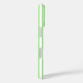 Coques Case-Mate iPhone Bandes de bonbons vert et blanc de chaux (Verso / Droite)