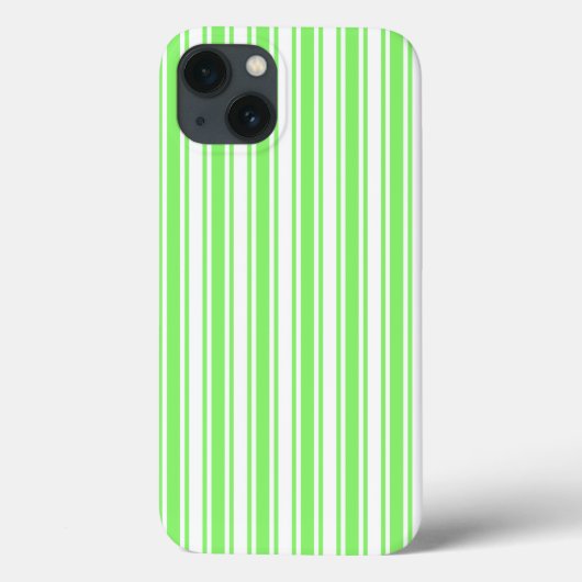 Coques Case-Mate iPhone Bandes de bonbons vert et blanc de chaux Coque-Mat (Verso)