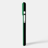 Coques Case-Mate iPhone Bandes de bonbons vert et noir (Verso / Gauche)
