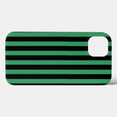 Coques Case-Mate iPhone Bandes de bonbons vert et noir Coque-Mate iPhone c (Verso (horizontal))