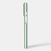 Coques Case-Mate iPhone Bandes de bonbons vert foncé et blanc Coque-Mate i (Verso / Gauche)