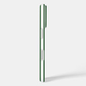 Coques Case-Mate iPhone Bandes de bonbons vert foncé et blanc Coque-Mate i (Verso / Droite)