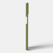 Coques Case-Mate iPhone Bandes de bonbons vert olive et blanc Coque-Mate i (Verso / Droite)