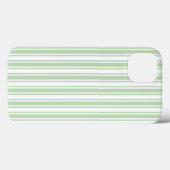 Coques Case-Mate iPhone Bandes de bonbons vert pâle et blanc Coque-Mate iP (Verso (horizontal))