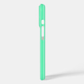 Coques Case-Mate iPhone Bandes de bonbons vertes à la menthe (Verso / Gauche)