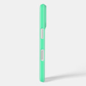 Coques Case-Mate iPhone Bandes de bonbons vertes à la menthe (Verso / Droite)