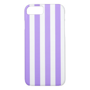 Case-Mate iPhone Case Bandes de bonbons violettes et blanches