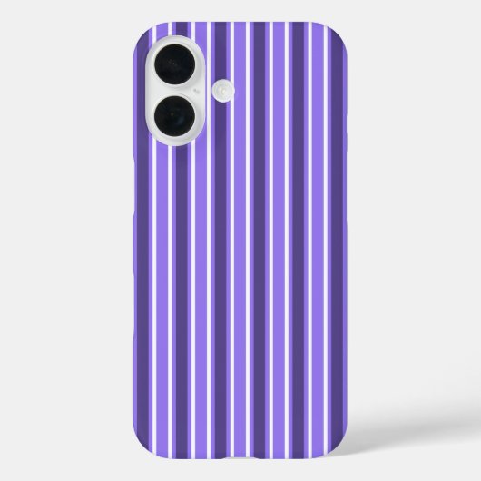 Coques Case-Mate iPhone Bandes de bonbons violettes et blanches (Verso)