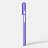 Coques Case-Mate iPhone Bandes de bonbons violettes et blanches (Verso / Gauche)