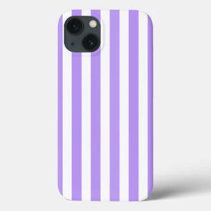 Case-Mate iPhone Case Bandes de bonbons violettes et blanches Coque-Mate