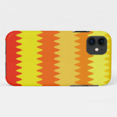 Coques Case-Mate iPhone Bandes de chevrons aux couleurs chaudes (Dos (Horizontal))