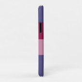 Coques Case-Mate iPhone Bandes de couleurs violettes (Dos/Droite)