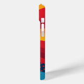 Coques Case-Mate iPhone Bandes de couleurs vives avec motifs à points (Verso / Gauche)