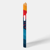 Coques Case-Mate iPhone Bandes de couleurs vives avec motifs à points (Verso / Droite)