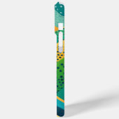 Coques Case-Mate iPhone Bandes de couleurs vives avec points (Verso / Gauche)