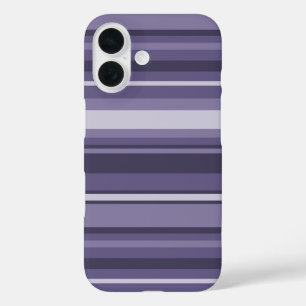 Coques iPhone 16 Bandes de cuir violet