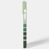Coques Case-Mate iPhone Bandes de dégradé vert (Verso / Gauche)