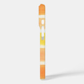 Coques Case-Mate iPhone Bandes de faucille à crème orange (Verso / Gauche)