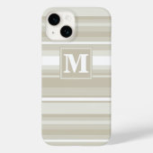 Coques Case-Mate iPhone Bandes de grès monogramme (Verso)