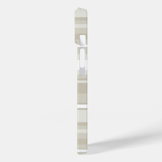 Coques Case-Mate iPhone Bandes de grès monogramme (Verso / Gauche)