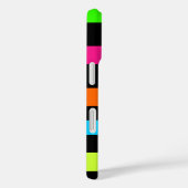 Coques Case-Mate iPhone Bandes de néon (Verso / Droite)