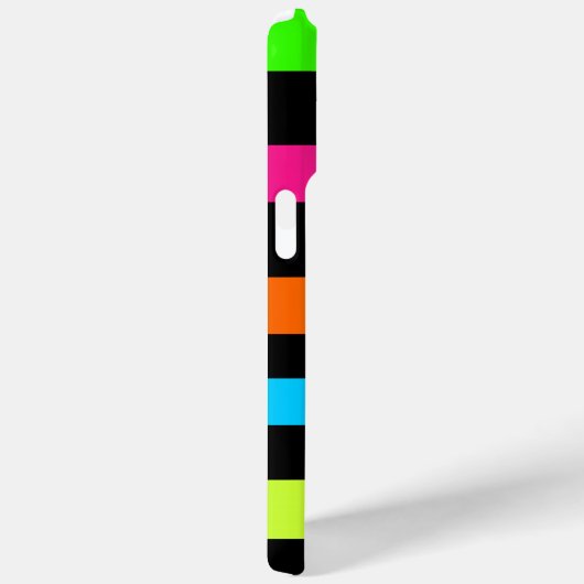 Coques Case-Mate iPhone Bandes de néon (Verso / Droite)