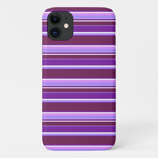 Coques Case-Mate iPhone Bandes de nuances de violet (Dos)