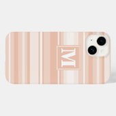Coques Case-Mate iPhone Bandes de pêche monogramme (Verso (horizontal))
