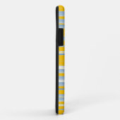 Coques Case-Mate iPhone Bandes de peinture jaune et gris (Dos/Droite)