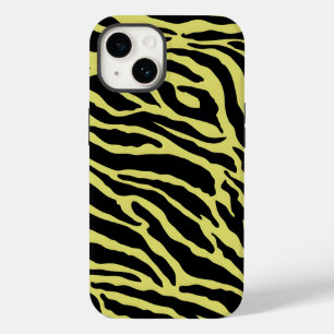 Coque Pour iPhone 14 Bandes de Posters de animaux jaunes et noirs