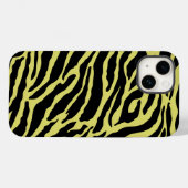 Coques Case-Mate iPhone Bandes de Posters de animaux jaunes et noirs (Verso (horizontal))