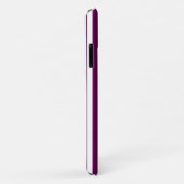 Coques Case-Mate iPhone Bandes de prunes et de bonbons blancs (Dos/Droite)