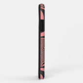 Coques Case-Mate iPhone Bandes de zèbre rose pâle (Dos/Droite)