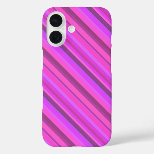 Coques Case-Mate iPhone Bandes diagonales roses (Verso)