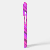 Coques Case-Mate iPhone Bandes diagonales roses (Verso / Gauche)
