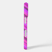 Coques Case-Mate iPhone Bandes diagonales roses (Verso / Droite)