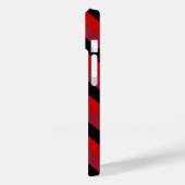 Coques Case-Mate iPhone bandes diagonales rouges gras (Verso / Gauche)