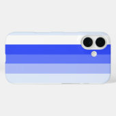 Coques Case-Mate iPhone Bandes d'ombre bleu royal (Verso (horizontal))