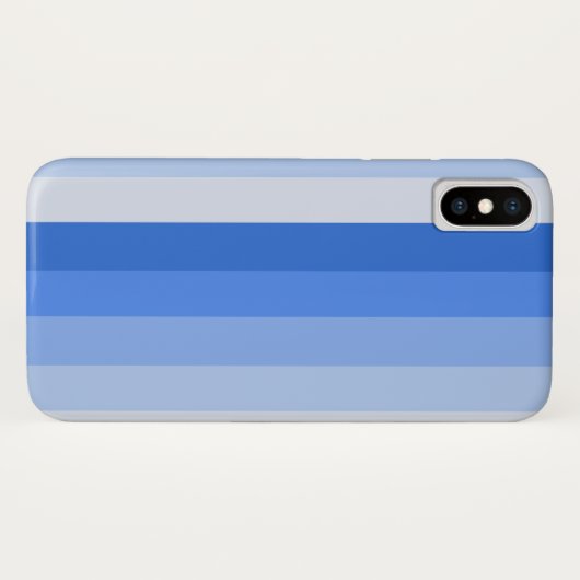 Coques Case-Mate iPhone Bandes d'ombre bleues (Dos (Horizontal))