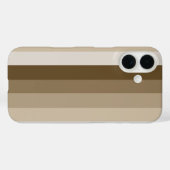 Coques Case-Mate iPhone Bandes d'ombre Brown (Verso (horizontal))