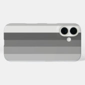 Coques Case-Mate iPhone Bandes d'ombre grises (Verso (horizontal))